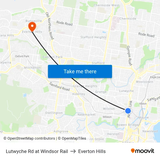 Lutwyche Rd at Windsor Rail to Everton Hills map
