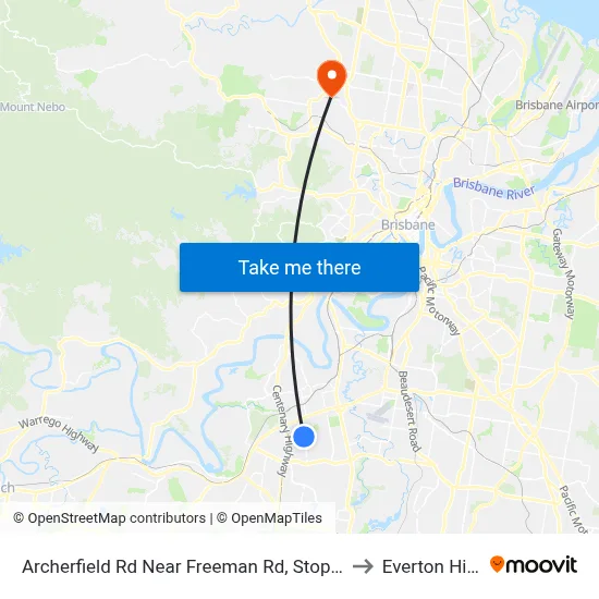 Archerfield Rd Near Freeman Rd, Stop 71 to Everton Hills map