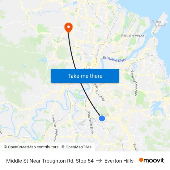 Middle St Near Troughton Rd, Stop 54 to Everton Hills map