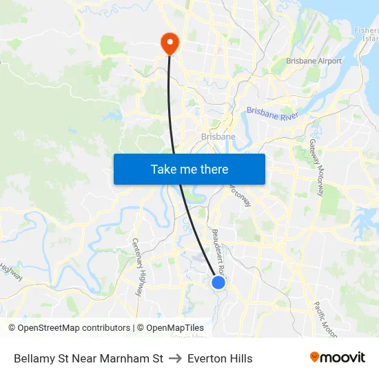 Bellamy St Near Marnham St to Everton Hills map