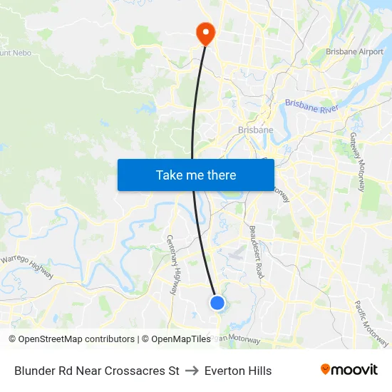 Blunder Rd Near Crossacres St to Everton Hills map