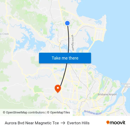 Aurora Bvd Near Magnetic Tce to Everton Hills map