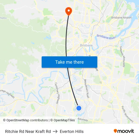 Ritchie Rd Near Kraft Rd to Everton Hills map