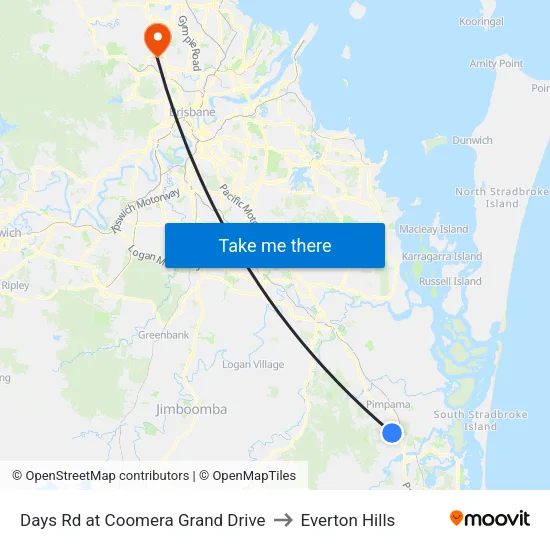 Days Rd at Coomera Grand Drive to Everton Hills map