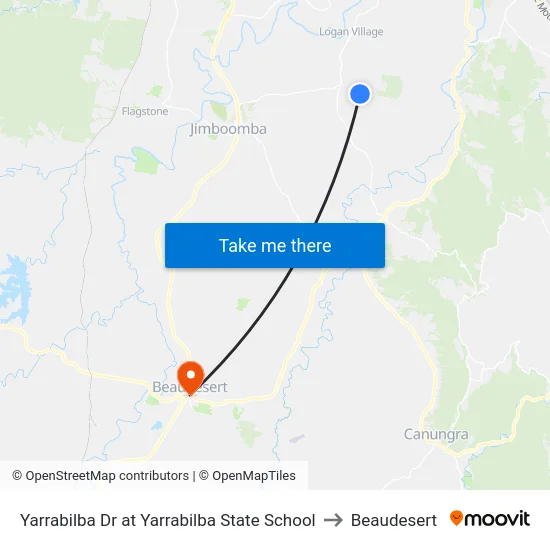 Yarrabilba Dr at Yarrabilba State School to Beaudesert map
