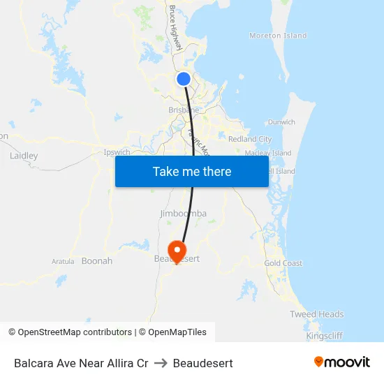 Balcara Ave Near Allira Cr to Beaudesert map