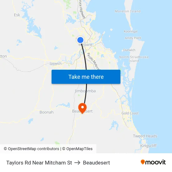 Taylors Rd Near Mitcham St to Beaudesert map