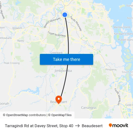 Tarragindi Rd at Davey Street, Stop 40 to Beaudesert map