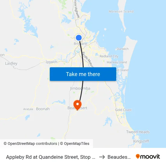 Appleby Rd at Quandeine Street, Stop 34 to Beaudesert map