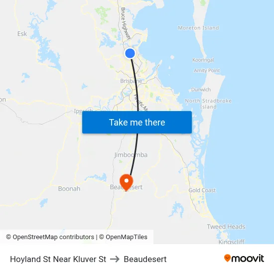 Hoyland St Near Kluver St to Beaudesert map