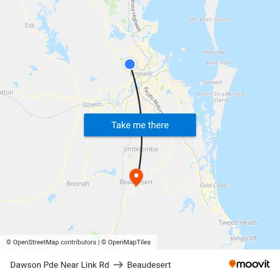 Dawson Pde Near Link Rd to Beaudesert map