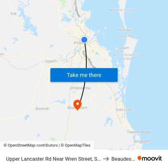 Upper Lancaster Rd Near Wren Street, Stop 25 to Beaudesert map