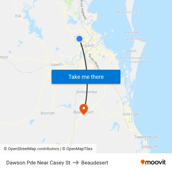 Dawson Pde Near Casey St to Beaudesert map