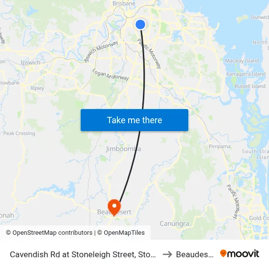 Cavendish Rd at Stoneleigh Street, Stop 38 to Beaudesert map