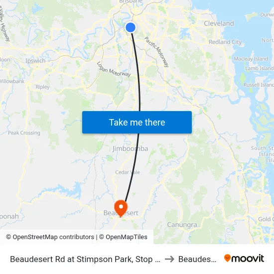 Beaudesert Rd at Stimpson Park, Stop 29 to Beaudesert map