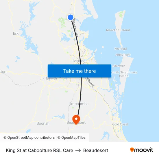 King St at Caboolture RSL Care to Beaudesert map