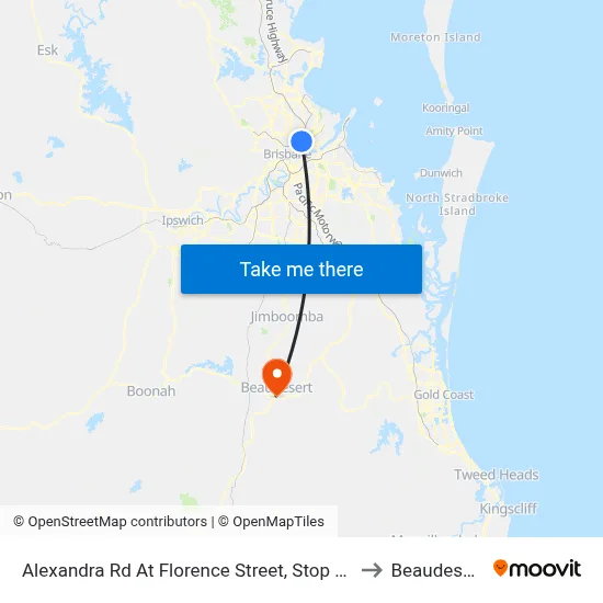Alexandra Rd At Florence Street, Stop 29 to Beaudesert map