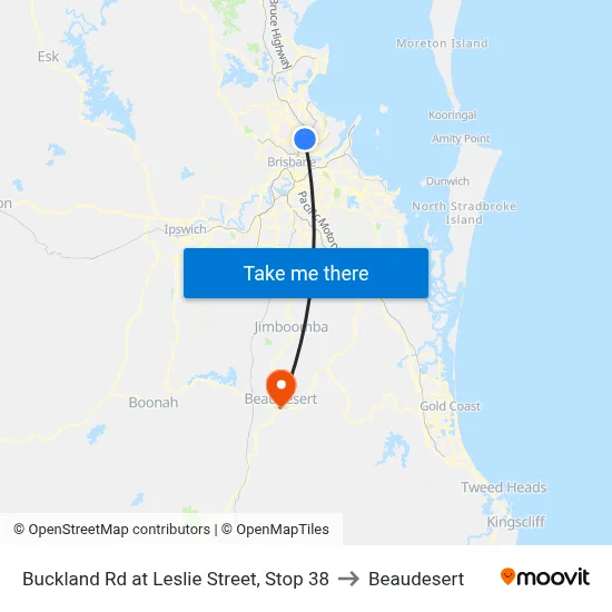 Buckland Rd at Leslie Street, Stop 38 to Beaudesert map