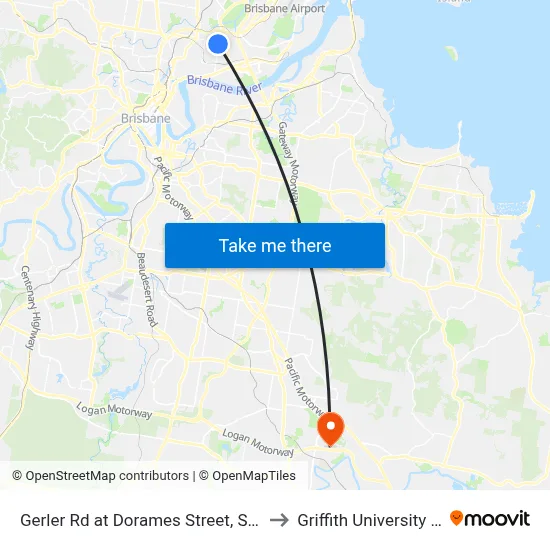 Gerler Rd at Dorames Street, Stop 37/36 to Griffith University Logan map