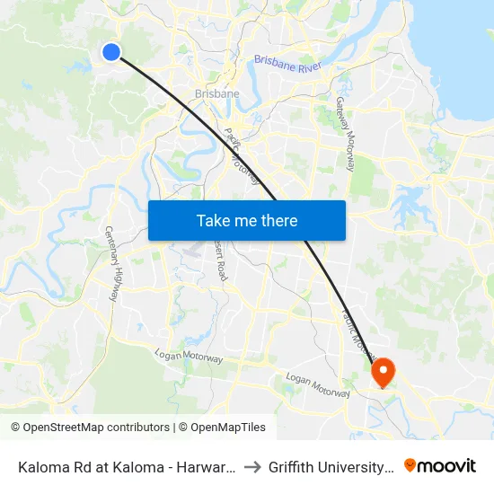 Kaloma Rd at Kaloma - Harward, Stop 38 to Griffith University Logan map
