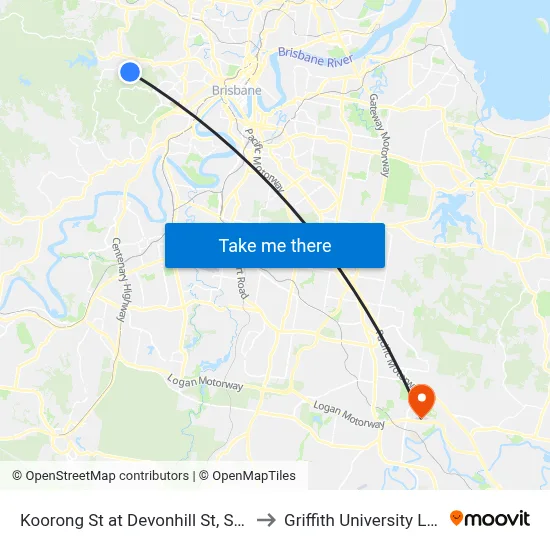 Koorong St at Devonhill St, Stop 37 to Griffith University Logan map