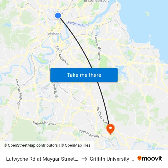 Lutwyche Rd at Maygar Street, Stop 17 to Griffith University Logan map