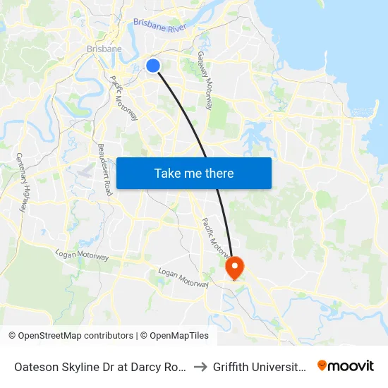 Oateson Skyline Dr at Darcy Road, Stop 40 to Griffith University Logan map