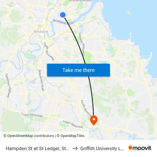 Hampden St at St Ledger, Stop 29 to Griffith University Logan map