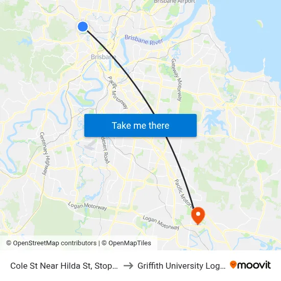 Cole St Near Hilda St, Stop 27 to Griffith University Logan map