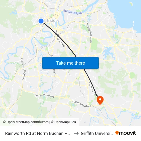 Rainworth Rd at Norm Buchan Park East, Stop 12 to Griffith University Logan map