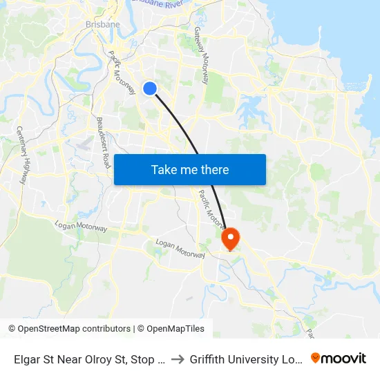Elgar St Near Olroy St, Stop 47a to Griffith University Logan map