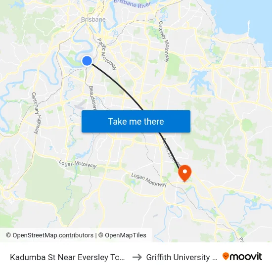 Kadumba St Near Eversley Tce, Stop 23 to Griffith University Logan map