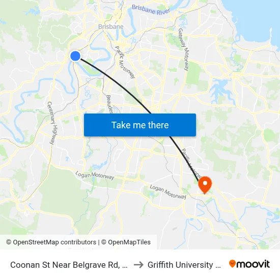 Coonan St Near Belgrave Rd, Stop 21 to Griffith University Logan map