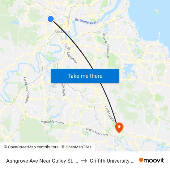 Ashgrove Ave Near Gailey St, Stop 24 to Griffith University Logan map