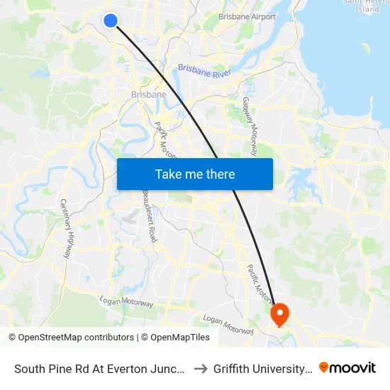 South Pine Rd At Everton Junction, Stop 7 to Griffith University Logan map