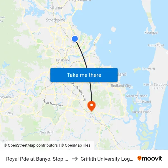 Royal Pde at Banyo, Stop 30 to Griffith University Logan map