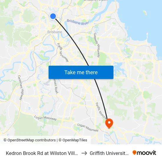 Kedron Brook Rd at Wilston Village, Stop 20 to Griffith University Logan map