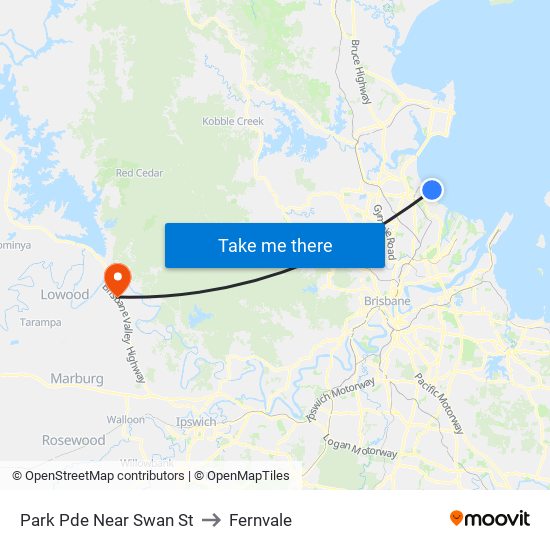 Park Pde Near Swan St to Fernvale map