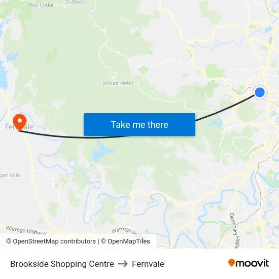 Brookside Shopping Centre to Fernvale map