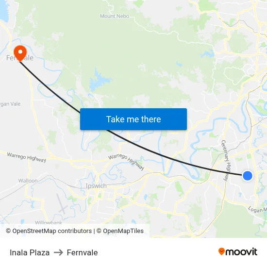 Inala Plaza to Fernvale map