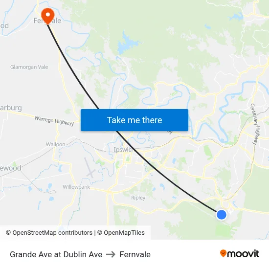 Grande Ave at Dublin Ave to Fernvale map
