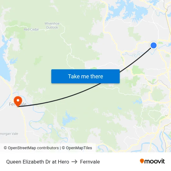 Queen Elizabeth Dr at Hero to Fernvale map