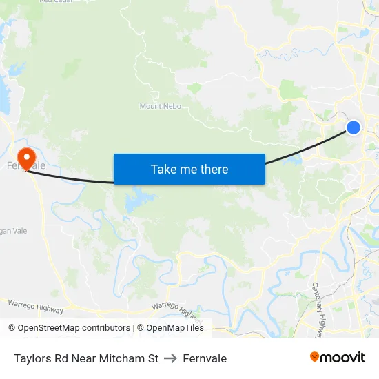 Taylors Rd Near Mitcham St to Fernvale map