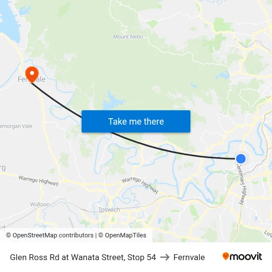Glen Ross Rd at Wanata Street, Stop 54 to Fernvale map