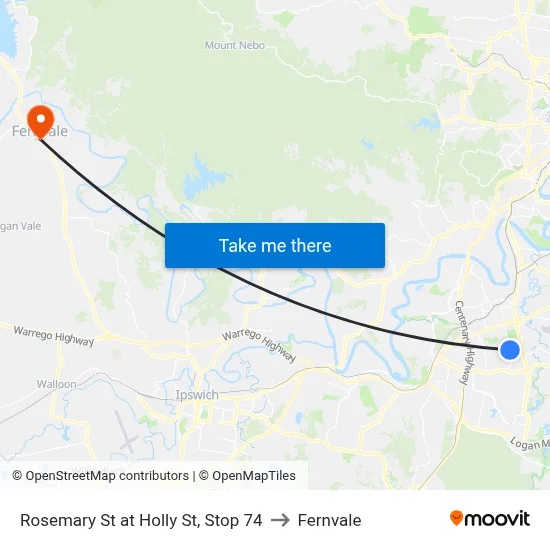 Rosemary St at Holly St, Stop 74 to Fernvale map