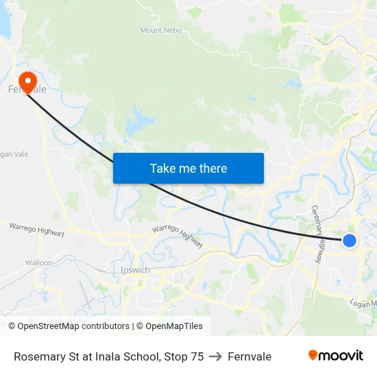 Rosemary St at Inala School, Stop 75 to Fernvale map