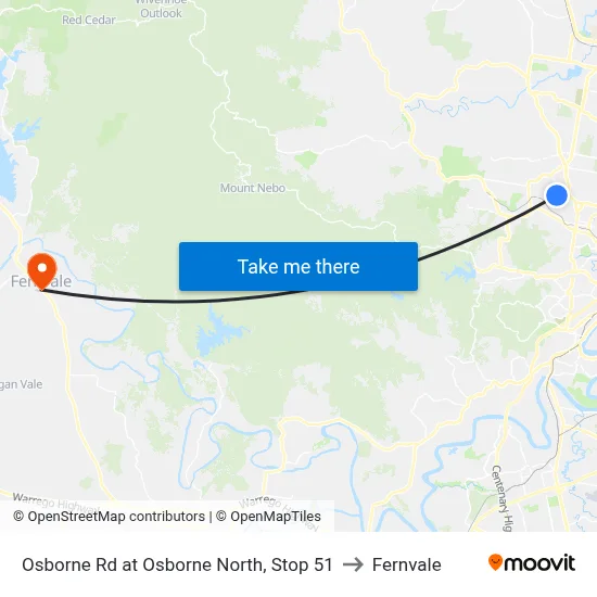 Osborne Rd at Osborne North, Stop 51 to Fernvale map