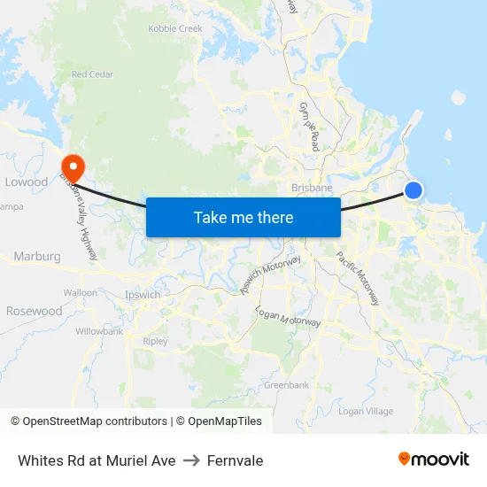 Whites Rd at Muriel Ave to Fernvale map