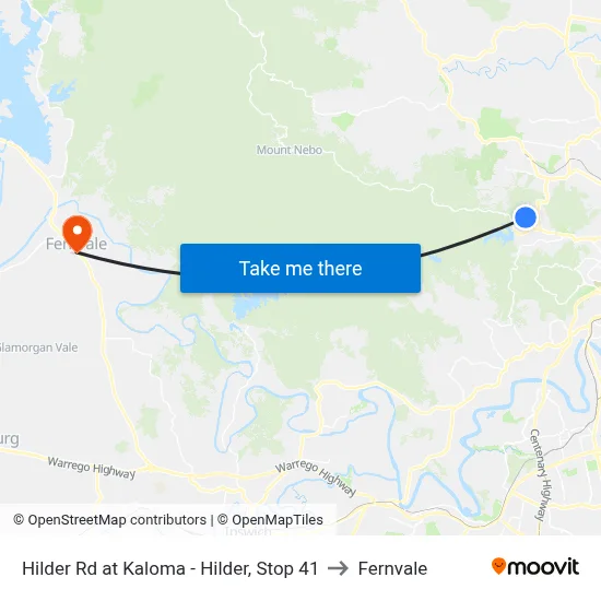 Hilder Rd at Kaloma - Hilder, Stop 41 to Fernvale map