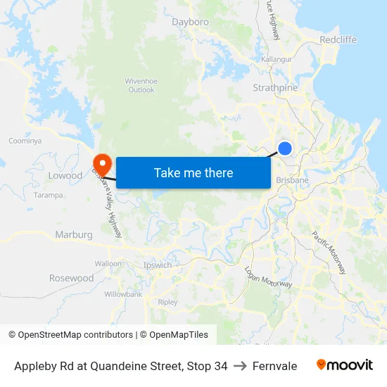 Appleby Rd at Quandeine Street, Stop 34 to Fernvale map
